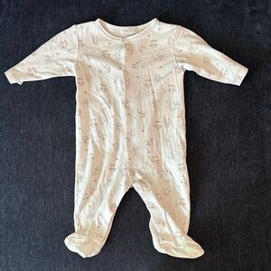 Kissy Kissy Cream Baby Footie 3-6 month